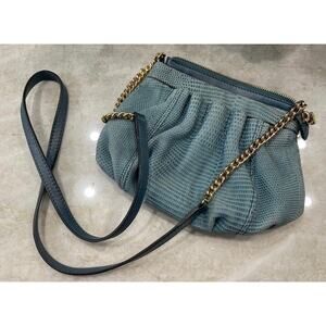 B. Makowsky Blue snakeprint shoulder bag
